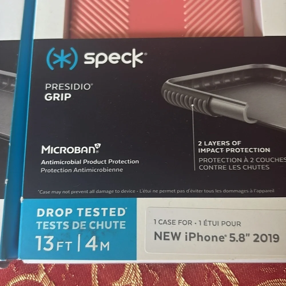 Lot of 2 Speck iPhone Case Gray and Pink Protective Design